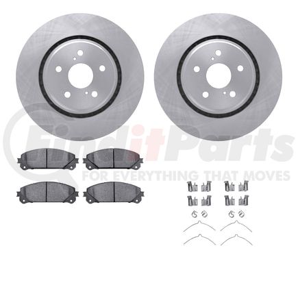 6512-75159 by DYNAMIC FRICTION COMPANY - Brake Rotor with 5000 Brake Pads and Hardware Kit