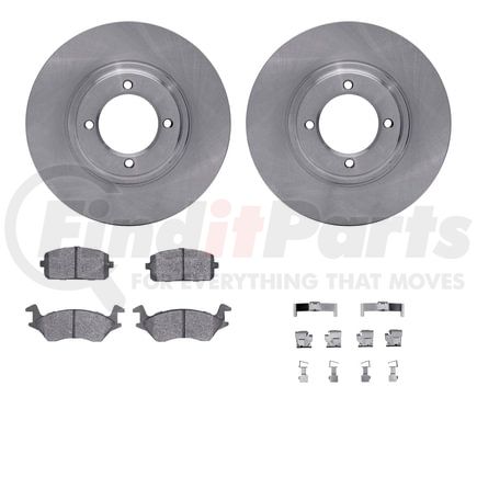 6512-76108 by DYNAMIC FRICTION COMPANY - Brake Rotor with 5000 Brake Pads and Hardware Kit