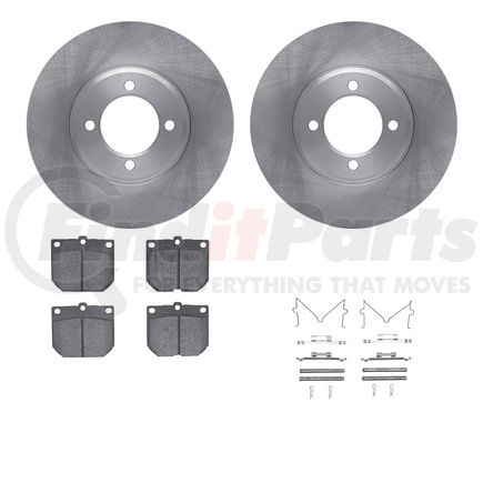 6512-76114 by DYNAMIC FRICTION COMPANY - Brake Rotor with 5000 Brake Pads and Hardware Kit