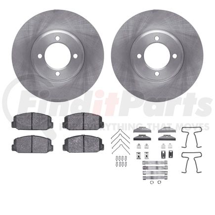 6512-76118 by DYNAMIC FRICTION COMPANY - Brake Rotor with 5000 Brake Pads and Hardware Kit
