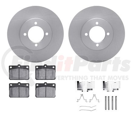 6512-76127 by DYNAMIC FRICTION COMPANY - Brake Rotor with 5000 Brake Pads and Hardware Kit