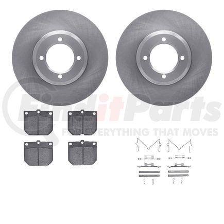 6512-76147 by DYNAMIC FRICTION COMPANY - Brake Rotor with 5000 Brake Pads and Hardware Kit