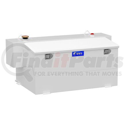 ST-100HH-CB-W by RETRAC MIRROR - White Hammerhead-Style 100-Gallon Steel-Aluminum Combo Transfer Tank