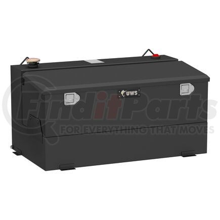 ST-75-COMBO-MB by RETRAC MIRROR - Matte Black 75-Gallon Steel-Aluminum Combo Transfer Tank