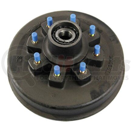 2772121 by RETRAC MIRROR - Brake Drum Hub Assembly for 8,000-lb. Axle -�8 on 6.5", 5/8" Stud