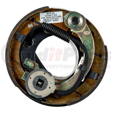 389876 by RETRAC MIRROR - Electric Brake Assembly, 7" x 1.25"; 2,200 lbs. - Right Side