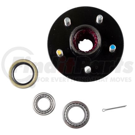 814207 by RETRAC MIRROR - Idler Hub, 5 on 4.5"; 5.5" Hub Flange - 2,200 lbs. (with Bearing Cone Kit)