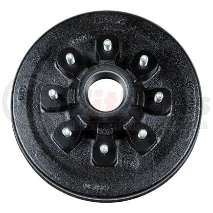 814212 by RETRAC MIRROR - 12" Brake Drum Hub Assembly for 7,000-lb. Axle - 8 on 6.5", 1/2" Stud (with Bearing Cone Kit)