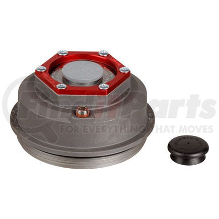 85373828 by RETRAC MIRROR - Trailer Axle Oil and Dust Cap with Set Screw - 10,000 to 16,000 lbs. Clear