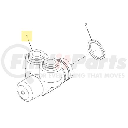 2506989C91 by INTERNATIONAL - Air Brake Pressure Protection Valve Kit - with Snap Ring