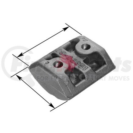 R307879 by MERITOR - Leaf Helper Spring Insulator Pad - Suspension - Pad