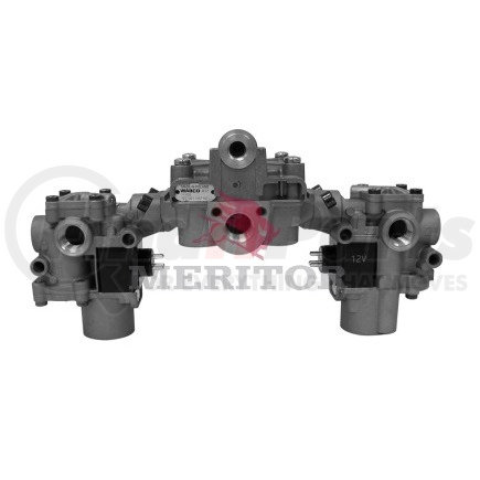 R955410 by MERITOR - ABS Traction Control Valve - 12V, 4.0 psi Crack Pressure, 4S/4M Bayonet Style Connector