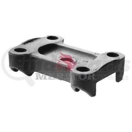 R302875 by MERITOR - Leaf Spring Axle U-Bolt Plate - Top, 3 in. Width, for 5 in. Round Axle, U-Bolts Up