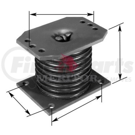 R308851 by MERITOR - Suspension Load Spring