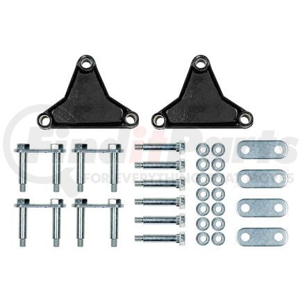 121098L by RETRAC MIRROR - Trailer Axle Attaching Parts (AP) Suspension Kit for 2,000-7,000-lb. Double-Eye Tandem Axles - Tall Equalizer, Standard Bolts