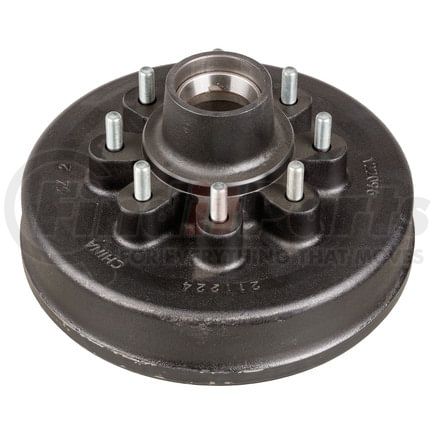 122096 by RETRAC MIRROR - 12" Brake Drum Hub Assembly for 7,000-lb. Axle - 8 on 6.5",1/2" Stud