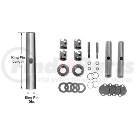 R201602 by MERITOR - KING PIN KIT