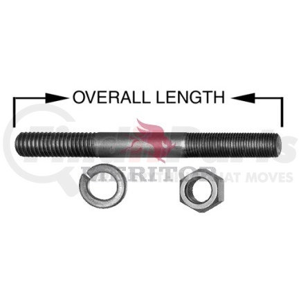 R307868 by MERITOR - Axle Hub Assembly - Air Spring Stud Assembly, 1/2 -20 X 5 Long