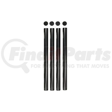 Fleet Engineers 031-02019 Fender Support Bracket Post Style Round End Mount, Economy Quick Pick Set, E-Coat, 32.50