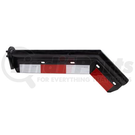 033-04542 by FLEET ENGINEERS - Mud Flap Bracket - 27.54 in., Shortie, Spring Loaded, Black E-Coat, Standard Mount