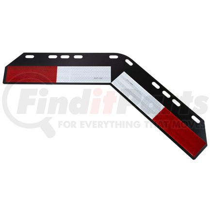 033-05041 by FLEET ENGINEERS - Universal Conspicuity Plate, Shortie, Black E-Coat, 2 Plates