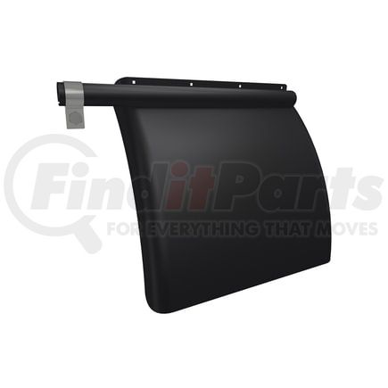 033-05176 by FLEET ENGINEERS - Truck Quarter Fender - Left, Black Poly, Low Mount, No Top Flap, 22-24 in. Wheel Size