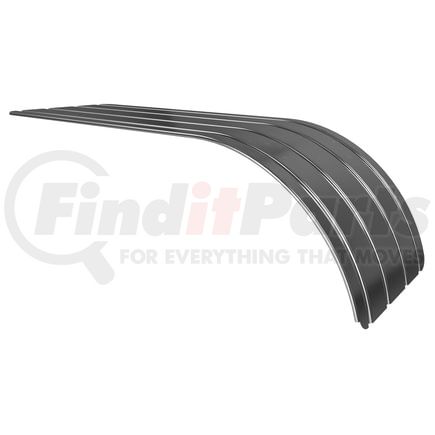Fleet Engineers 034-01472 Fender Spray Master Classic SRC-22, 18 Gauge Stainless Steel, Ribbed, 77 Length, Single
