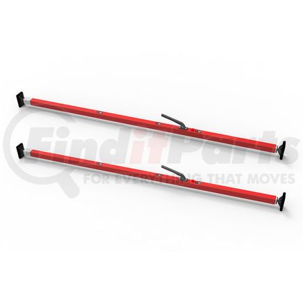 080-01002-2 by FLEET ENGINEERS - SL-30 Cargo Bar, 84-114, Articulating Feet, Red, Pack of 2