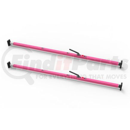 080-01014-2 by FLEET ENGINEERS - SL-30 Cargo Bar, 84-114, Fixed Feet, Pink, Pack of 2