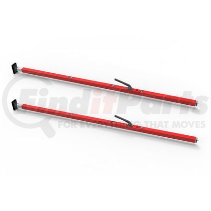 080-01018-2 by FLEET ENGINEERS - SL-30 Cargo Bar, 84-114, Articulating and F-track Ends, Red, Pack of 2