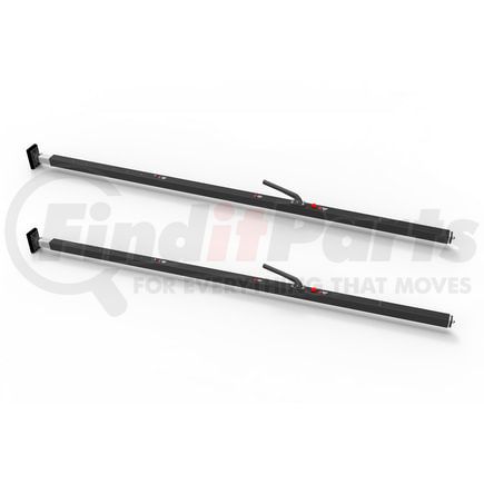 080-01023-2 by FLEET ENGINEERS - SL-30 Cargo Bar, 84-114, Articulating and F-track Ends, Black, Pack of 2