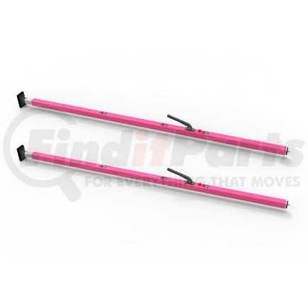 080-01022-2 by FLEET ENGINEERS - SL-30 Cargo Bar, 84-114, Articulating and F-track Ends, Pink, Pack of 2