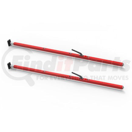 080-01026-2 by FLEET ENGINEERS - SL-30 Cargo Bar, 84-114, Fixed and F-track Ends, Red, Pack of 2