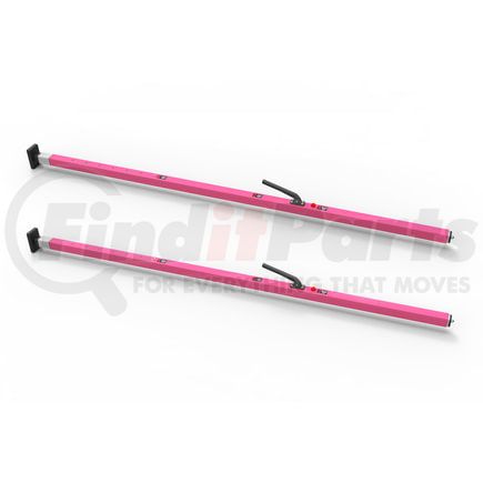 080-01030-2 by FLEET ENGINEERS - SL-30 Cargo Bar, 84-114, Fixed and F-track Ends, Pink, Pack of 2