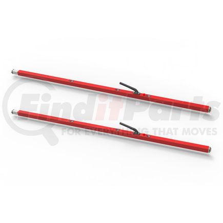 080-01034-2 by FLEET ENGINEERS - SL-30 Cargo Bar, 84-114, E-track Ends, Red, Pack of 2