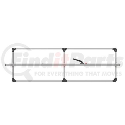 080-01240 by FLEET ENGINEERS - SL-30 Cargo Bar, 84-114, F-track Ends, Attached 3 Crossmember Hoop, Mill Aluminum