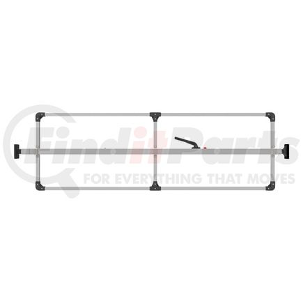 080-01248 by FLEET ENGINEERS - SL-30 Cargo Bar, 84-114, Articulating and Fixed Feet, Attached 3 Crossmember Hoop, Mill Aluminum