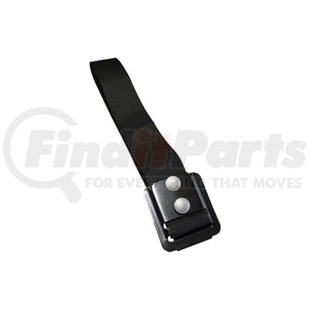 025-10335 by FLEET ENGINEERS - Pull Strap Assembly with Black E-Coat/powdercoat Retainer, 33.50, Stainless Steel rivets