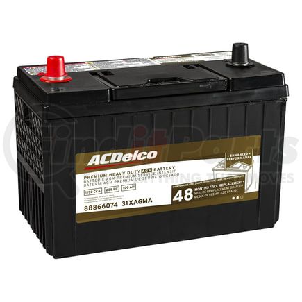 31AGMA by ACDELCO - Vehicle Battery - 12 Nominal Voltage, AGM, C/L Position, Gold