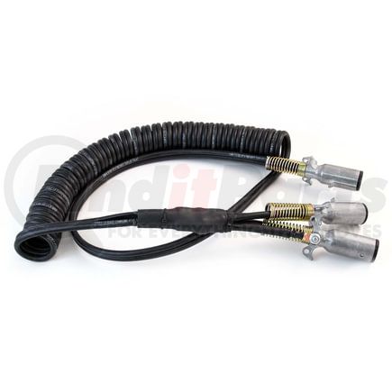 38184 by TRAMEC SLOAN - Y-Ended Dual/Single Pole Adapter Cable, 15ft Coiled, w/ One 12O & One 48O Lead