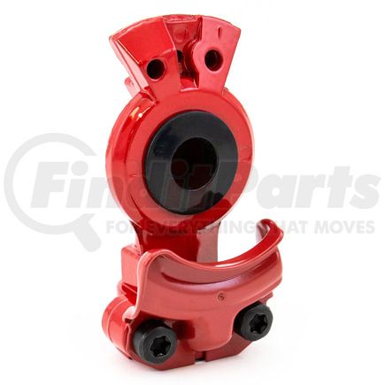 441094 by TRAMEC SLOAN - Powder-Coated Aluminum Gladhand, Emergency, Black Poly Seal, Cast-In Wear Plate