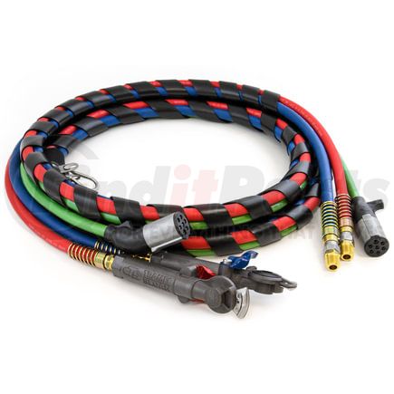 451205PLT by TRAMEC SLOAN - 3-in-1 Wrap with Red & Blue Hose, 15', MAXXGrips, Sonogrip ABS with Straight & Angled Ends, Pallet