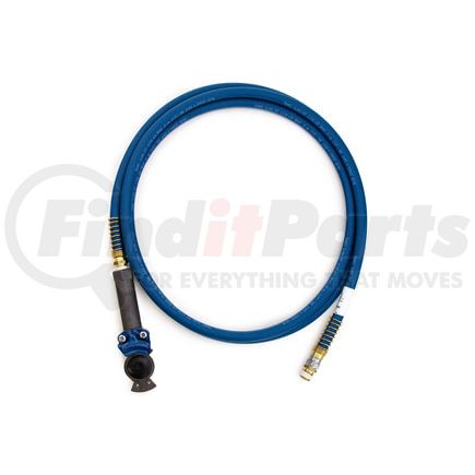 B455180ANBMAXX by TRAMEC SLOAN - Trailer Air Brake Service Coupling Hose - Blue Hose Assembly. Air. 3/8 Inch x 180 Inch w/And. Maxxgrips