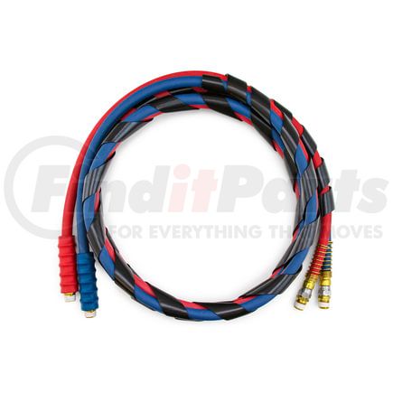 BR455180DSETW by TRAMEC SLOAN - 3/8 X 15' BLUE AND RED HOSE WITH SureGripS SET WRAPPED