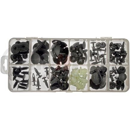 030-743 by DORMAN - Body Fastener Tech Tray - 12 Bin, Black/White, Plastic, With Case