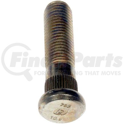 610-793 by DORMAN - M12-1.50 Serrated Wheel Stud - 0.5in. Knurl , 49mm Under Head Length