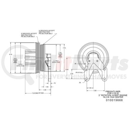 010019666X by KIT MASTERS - Kysor-Style Hub - Remanufactured