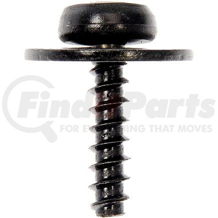 961-043D by DORMAN - Splash Shield Screw - Pan Head SEMS, T30 Torx, Black, Steel, M5-2.2 x 18.5mm, with Washer