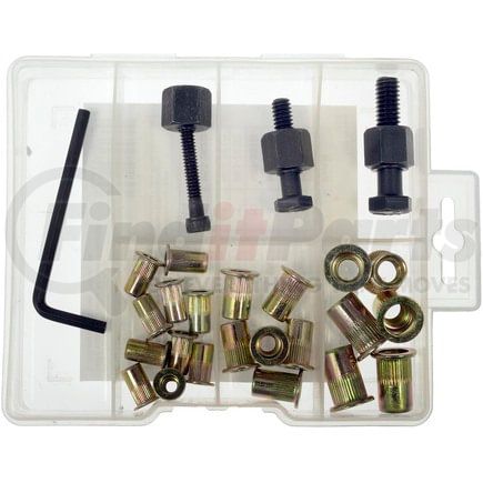 963-997 by DORMAN - Rivet Nuts And Hand Tool Kit - #10-24, 1/4-20, 5/16-18