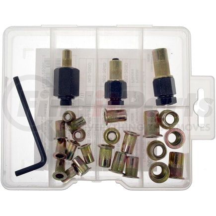 963-998 by DORMAN - Rivet Nuts And Hand Tool Kit - Metric M5, M6, M8